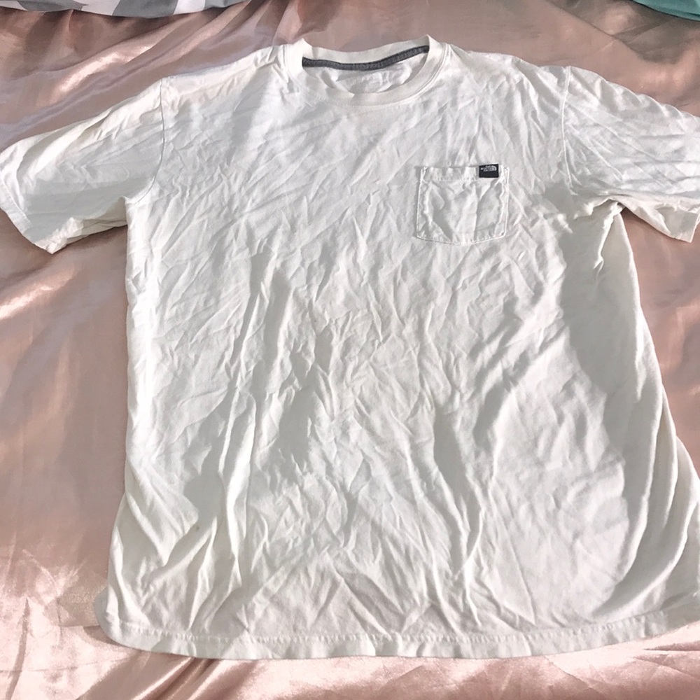 White North Face T-Shirt SZ Medium